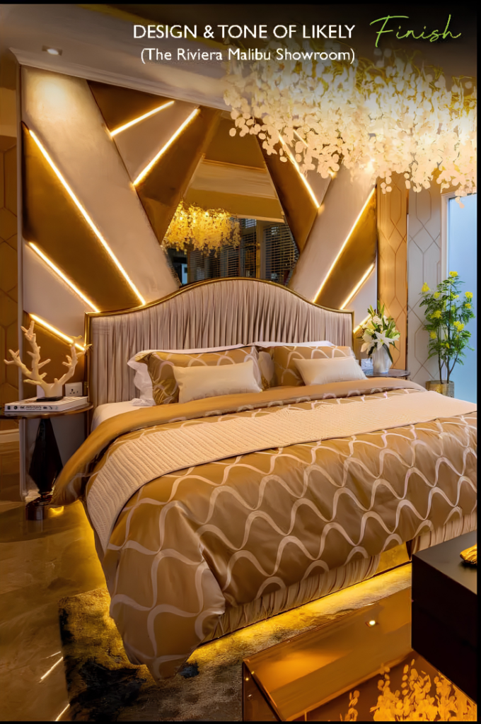 The Riviera California 2 bedrooms luxury bedroom interior design