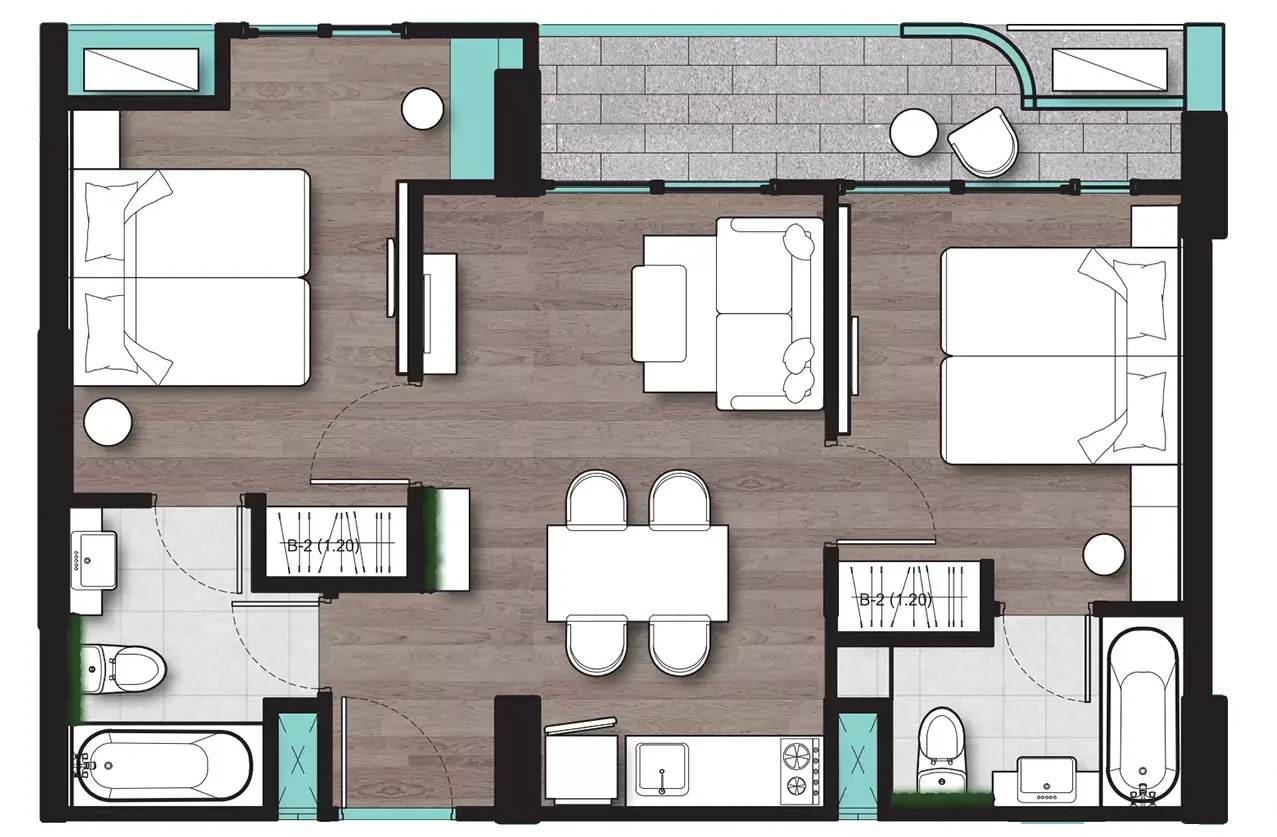 ECOresort-2BR