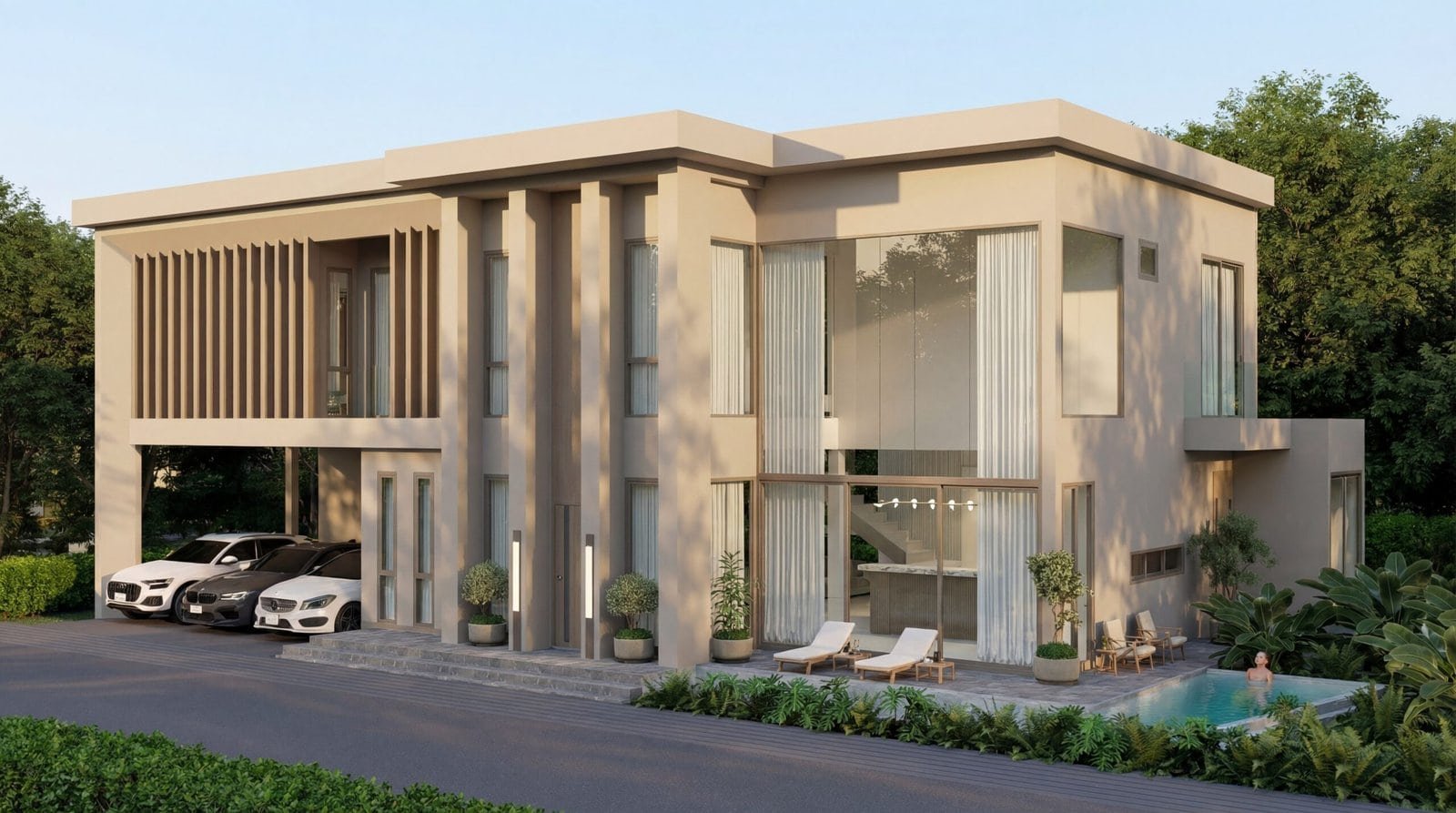 Lumina Luxury Pool Villa Pattaya - Exterior Design