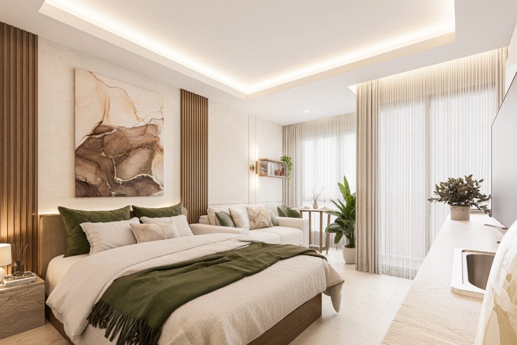 תוכנית דירת סטודיו בפרויקט Siam Oriental Beach פטאיה