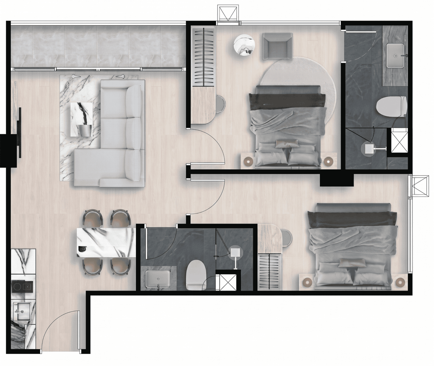 Siam Oriental Oasis 2.2 Bedrooms