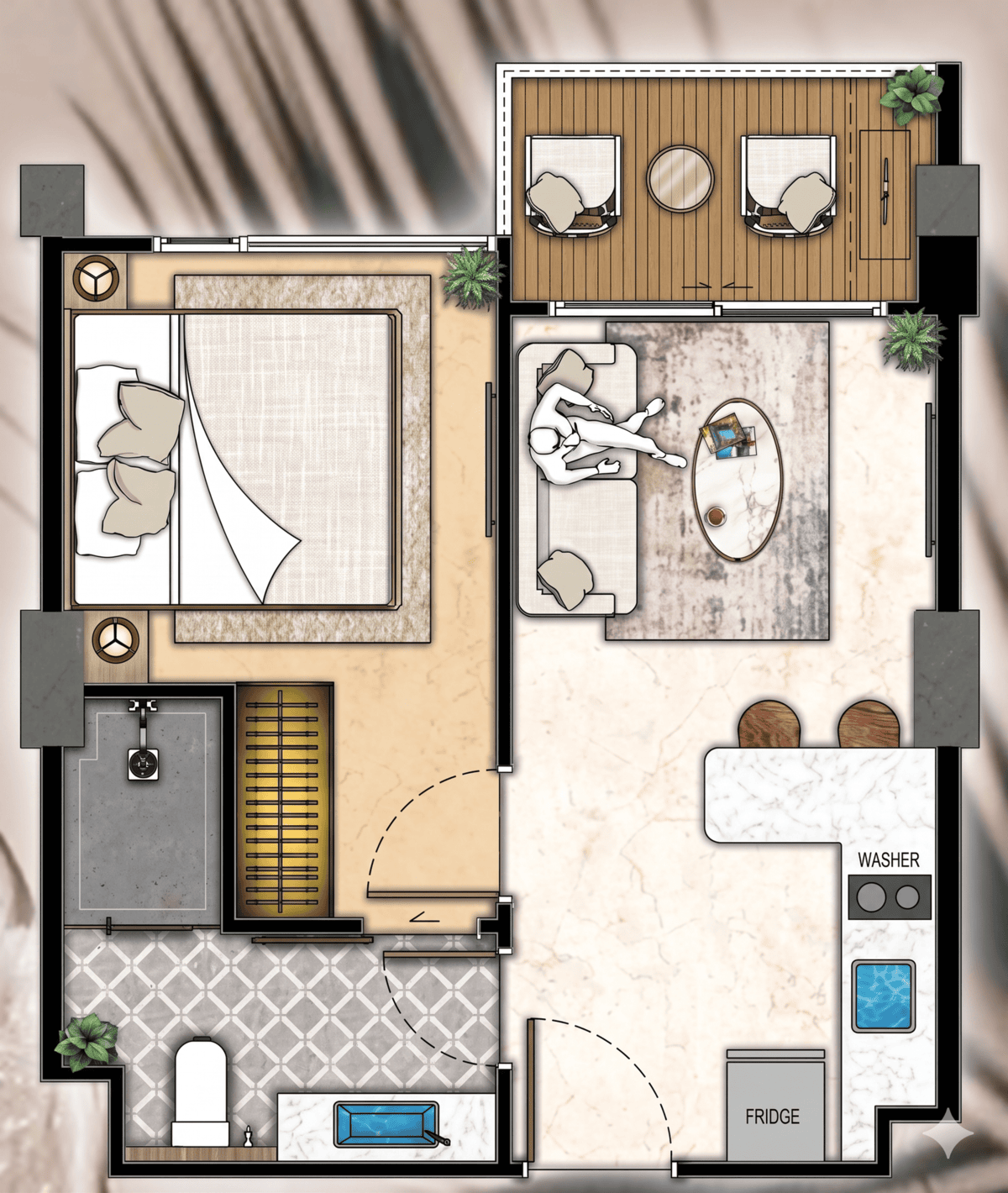 The Riviera Beverly Hills Residences 1 Bedrooms
