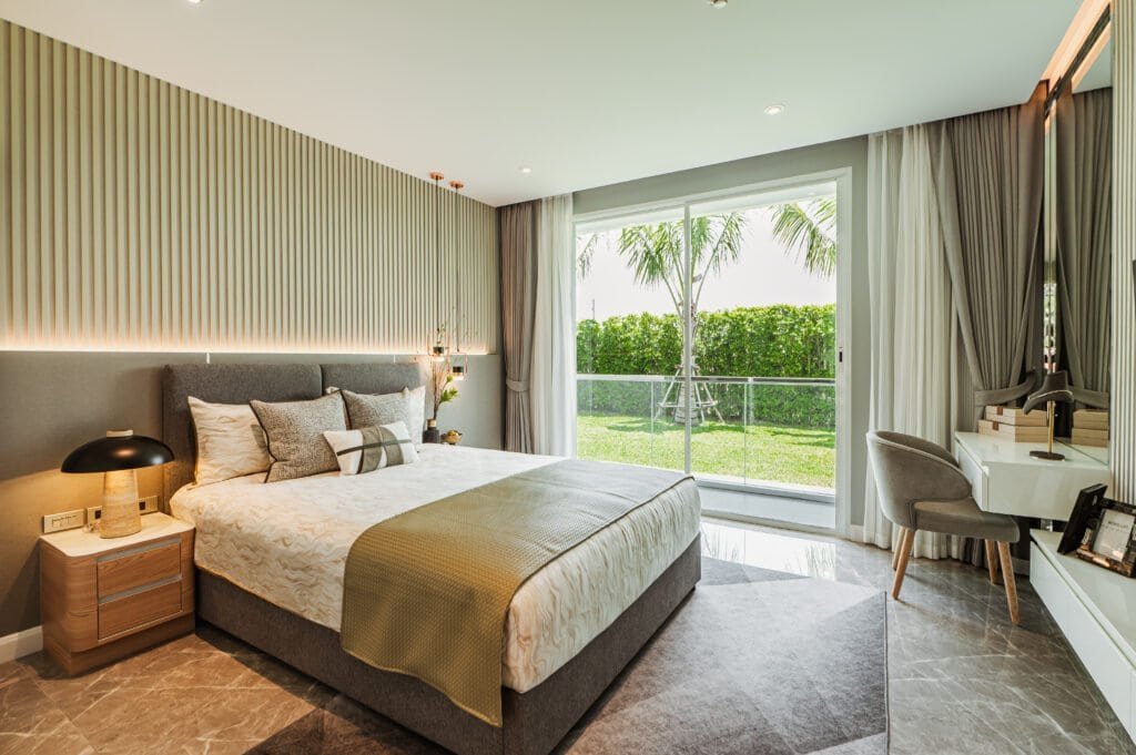 The Coral Pattaya Studio room layout floor plan